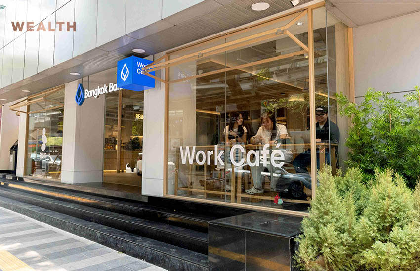 ภาพบรรยากาศภายใน Work Café ของธนาคารกรุงเทพ ที่ผสานบริการธนาคารและร้านกาแฟเข้าด้วยกัน 1