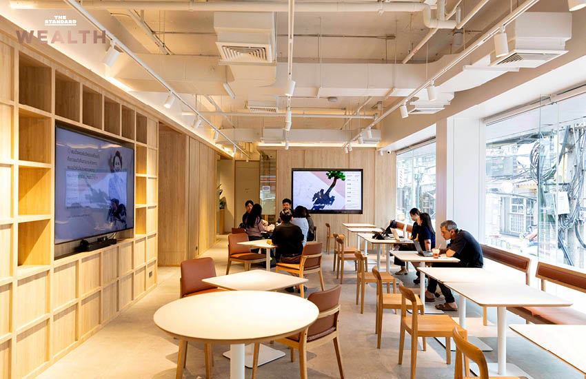 ภาพบรรยากาศภายใน Work Café ของธนาคารกรุงเทพ ที่ผสานบริการธนาคารและร้านกาแฟเข้าด้วยกัน 3