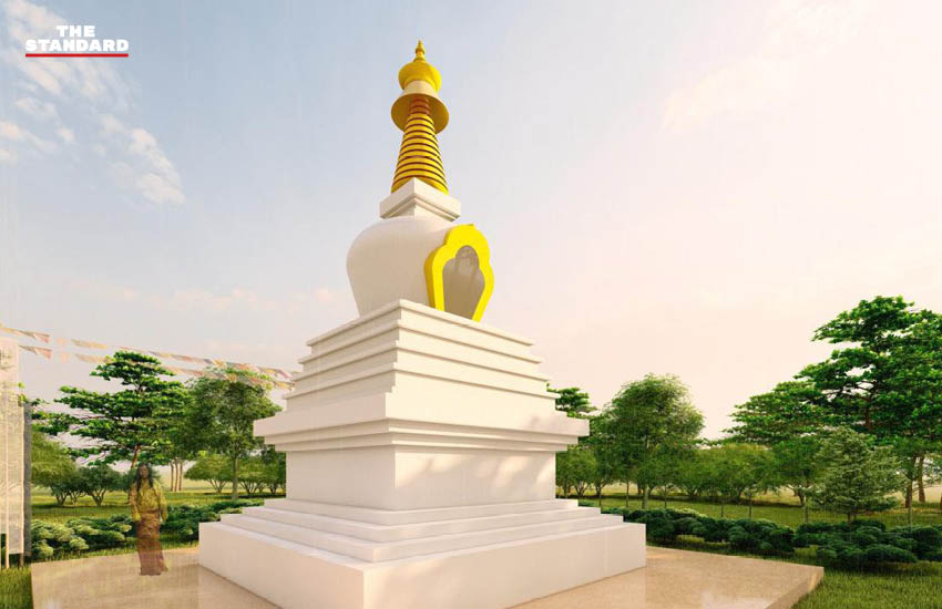 ภาพจำลองโครงการก่อสร้างสถูป 108 องค์เรียงรายใน Gelephu Mindfulness City ภูฏาน 2
