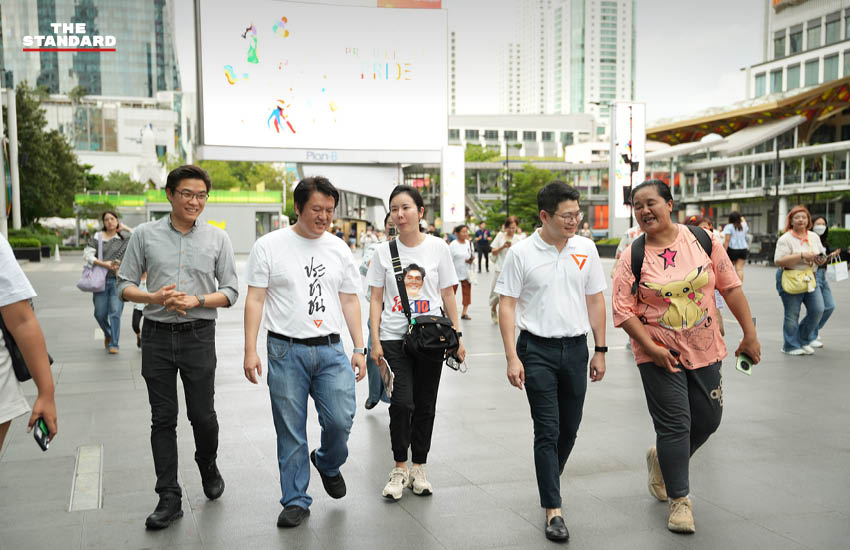 ชัยวัฒน์ สถาวรวิจิตร และ อัญชิสา โรจนยุกตานนท์ ลงพื้นที่หาเสียงย่านปทุมวัน 2