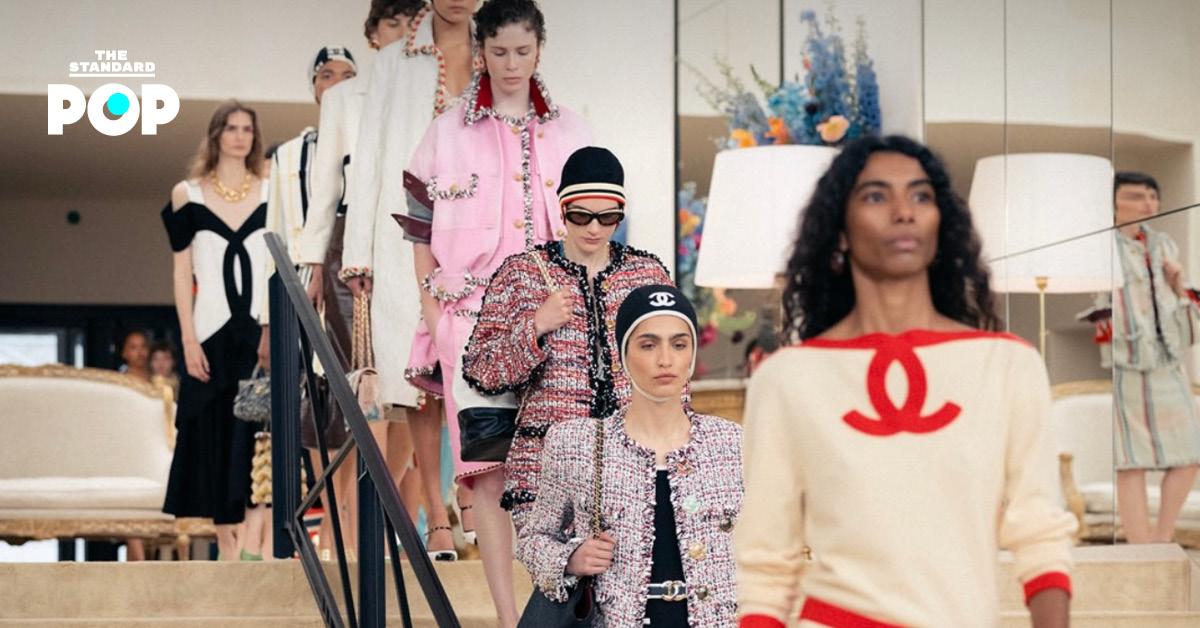 ภาพนางแบบสวมชุดจากคอลเล็กชัน CHANEL Cruise 2027