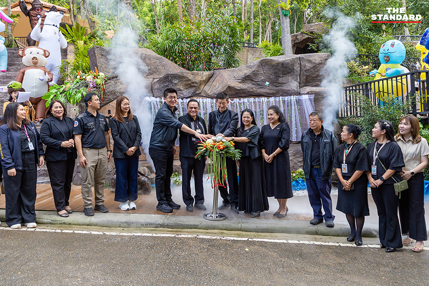ภาพบรรยากาศการเปิดส่วนจัดแสดงสัตว์เลื้อยคลานแห่งใหม่ที่สวนสัตว์เชียงใหม่ ซึ่งใช้เทคโนโลยี AI เสริมการเรียนรู้ 8
