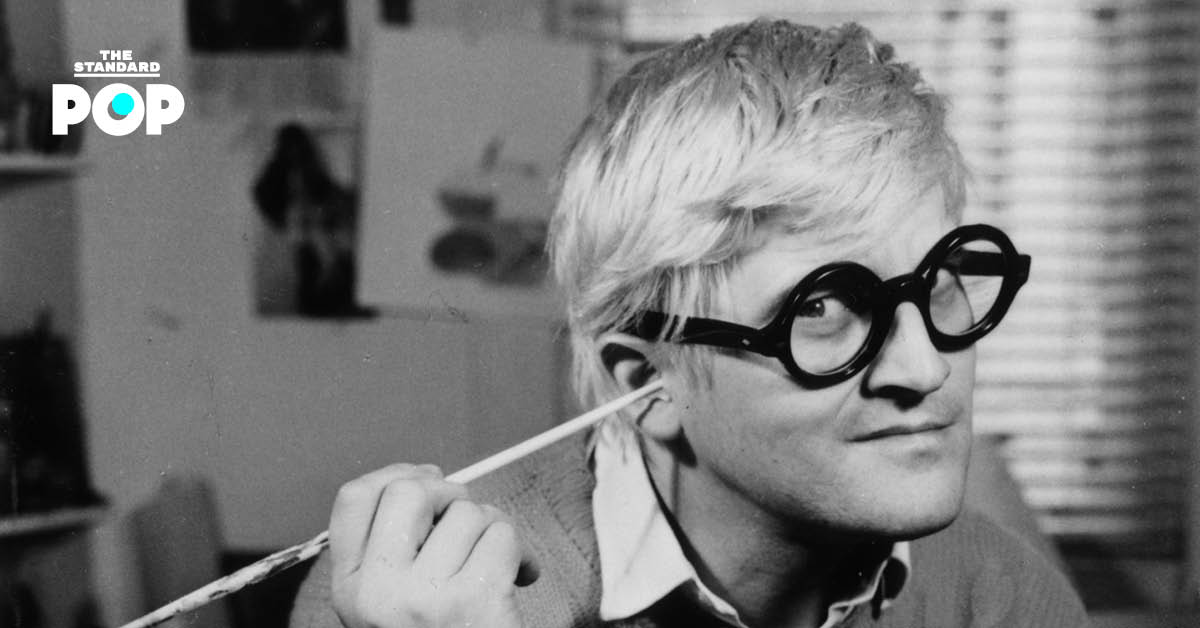 ภาพ David Hockney ศิลปินชาวอังกฤษ