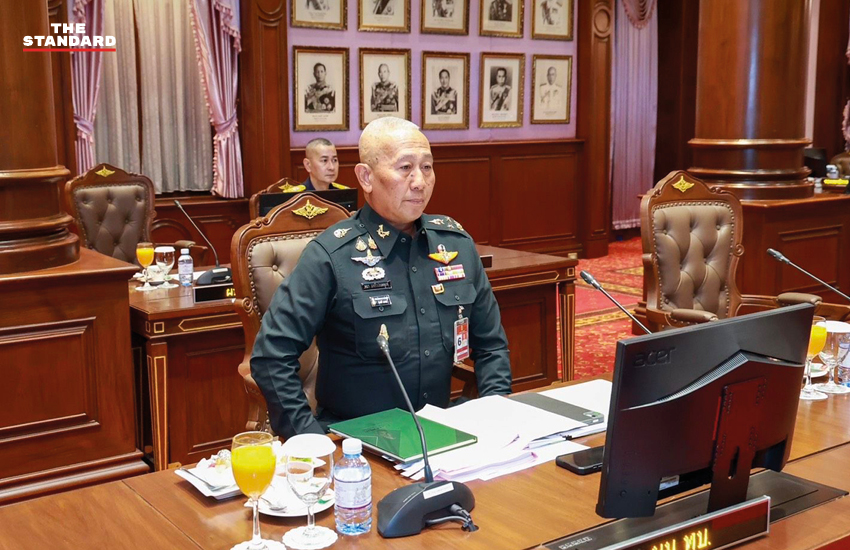 ภาพ พล.ท. อดุลย์ บุญธรรมเจริญ รัฐมนตรีว่าการกระทรวงกลาโหม เป็นประธานการประชุมสภากลาโหม 2