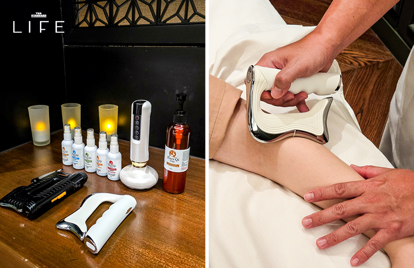 ภาพการทำทรีตเมนต์ Ener-Qi Massage เพื่อปลดล็อกระบบประสาทและปรับสมดุลร่างกาย 4
