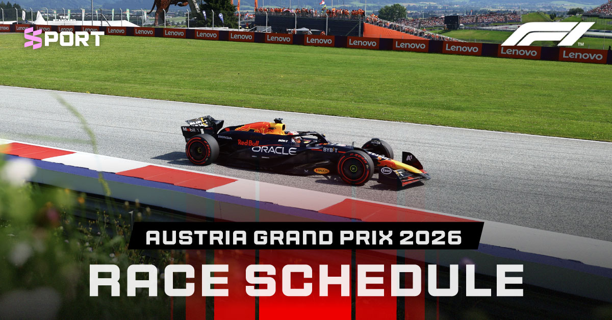 รถแข่ง F1 กำลังวิ่งในสนาม Red Bull Ring
