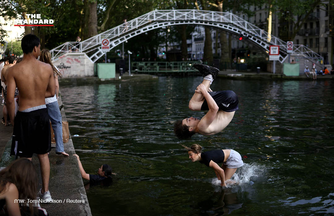 ภาพผู้คนกำลังเผชิญกับคลื่นความร้อนที่รุนแรงในหลายประเทศ 3