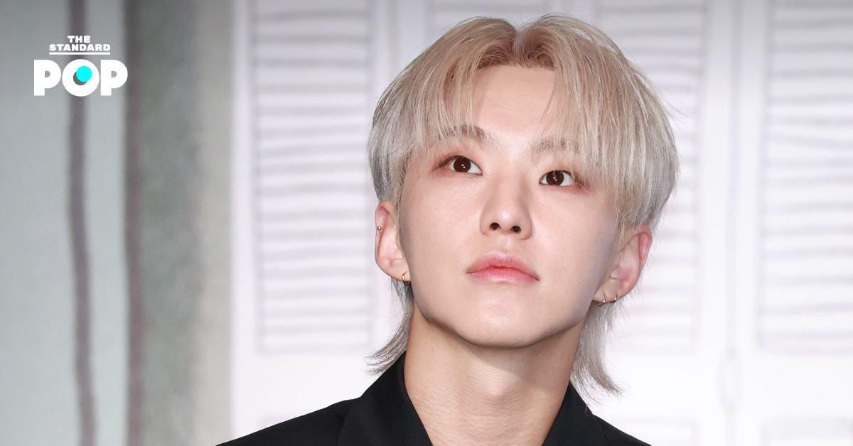ภาพ HOSHI วง SEVENTEEN ในงานแถลงข่าวอัลบั้ม