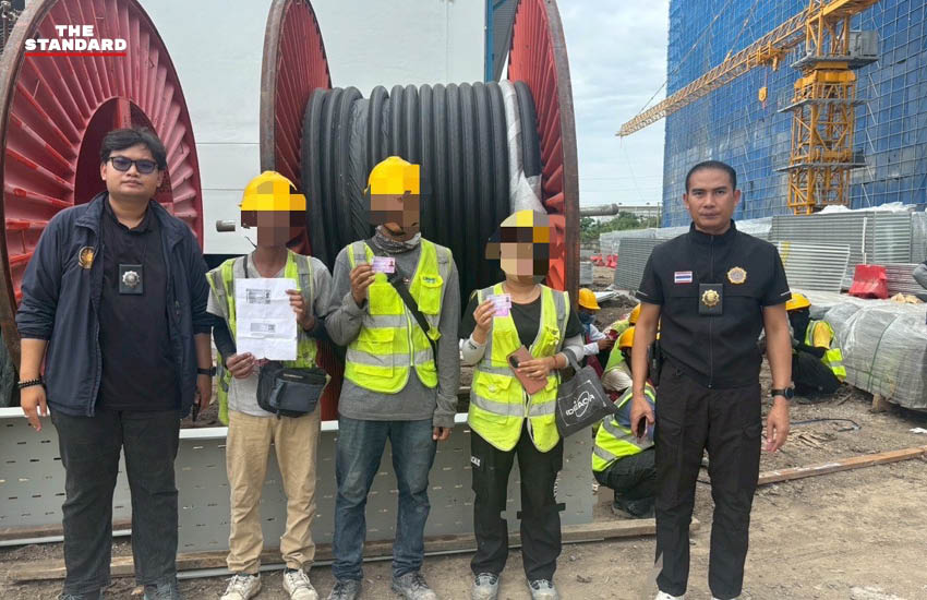 จุลพันธ์ อมรวิวัฒน์ รัฐมนตรีว่าการกระทรวงแรงงาน ตรวจสอบไซต์ก่อสร้างที่ปทุมธานี 6