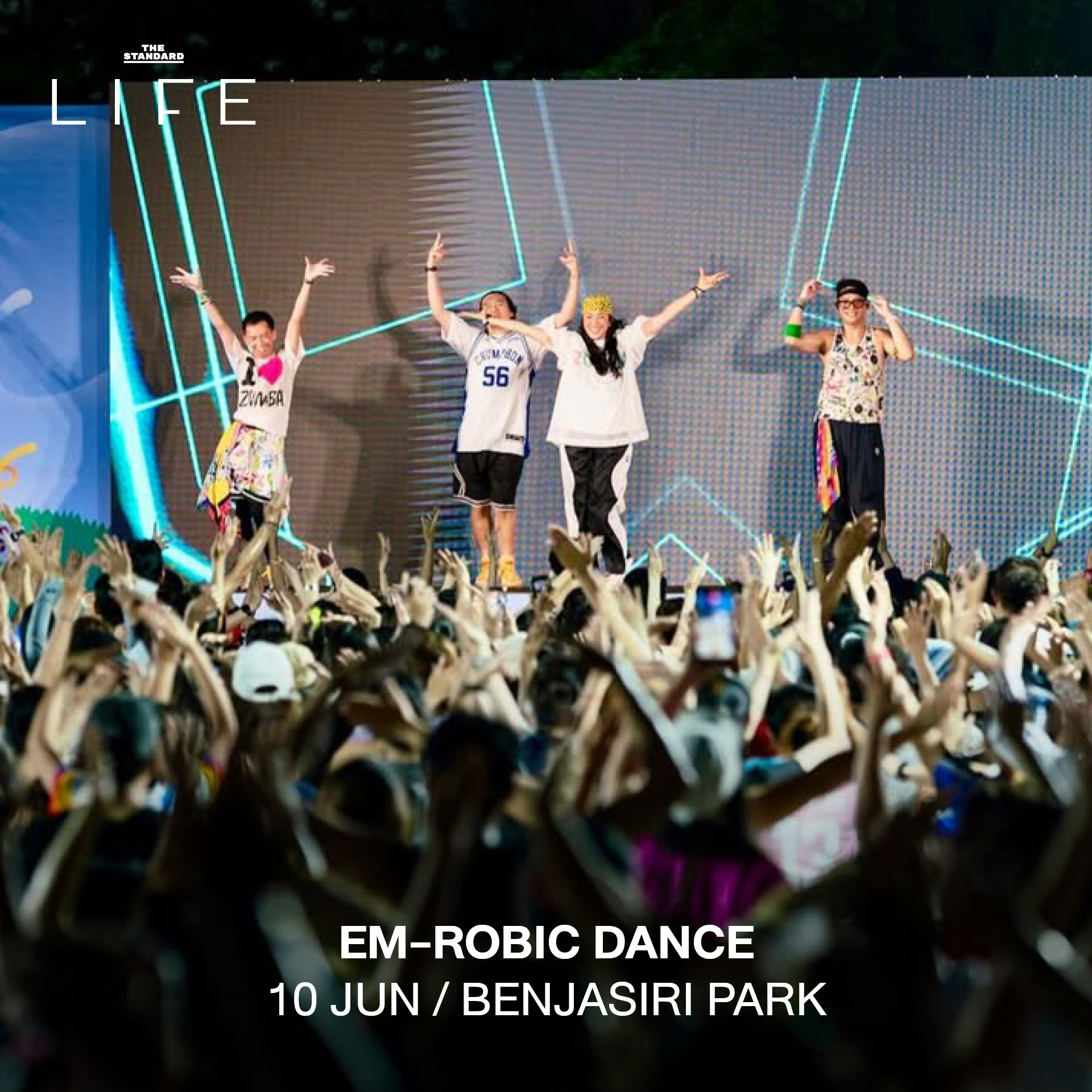 ภาพรวมกิจกรรมไลฟ์สไตล์ สิ่งน่าทำประจำสัปดาห์ เช่น การออกกำลังกาย ปาร์ตี้ ตลาด และการพักผ่อนริมแม่น้ำ 1