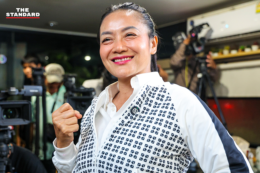 มัลลิกา บุญมีตระกูล มหาสุข แถลงภายหลังติดตามการนับคะแนนเลือกตั้งผู้ว่าฯ กทม. 1