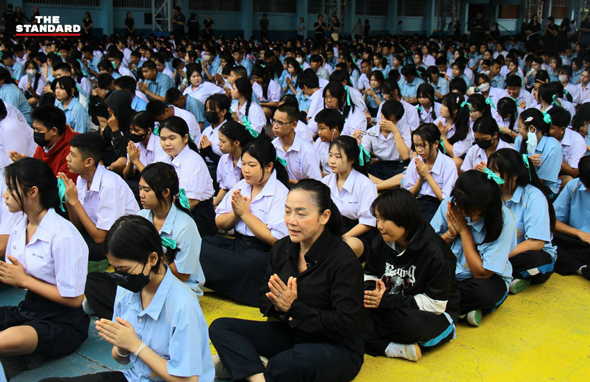 ดร.มัลลิกา บุญมีตระกูล มหาสุข ขณะลงพื้นที่พบนักเรียนและครูที่โรงเรียนดอนเมืองทหารอากาศบำรุง 7