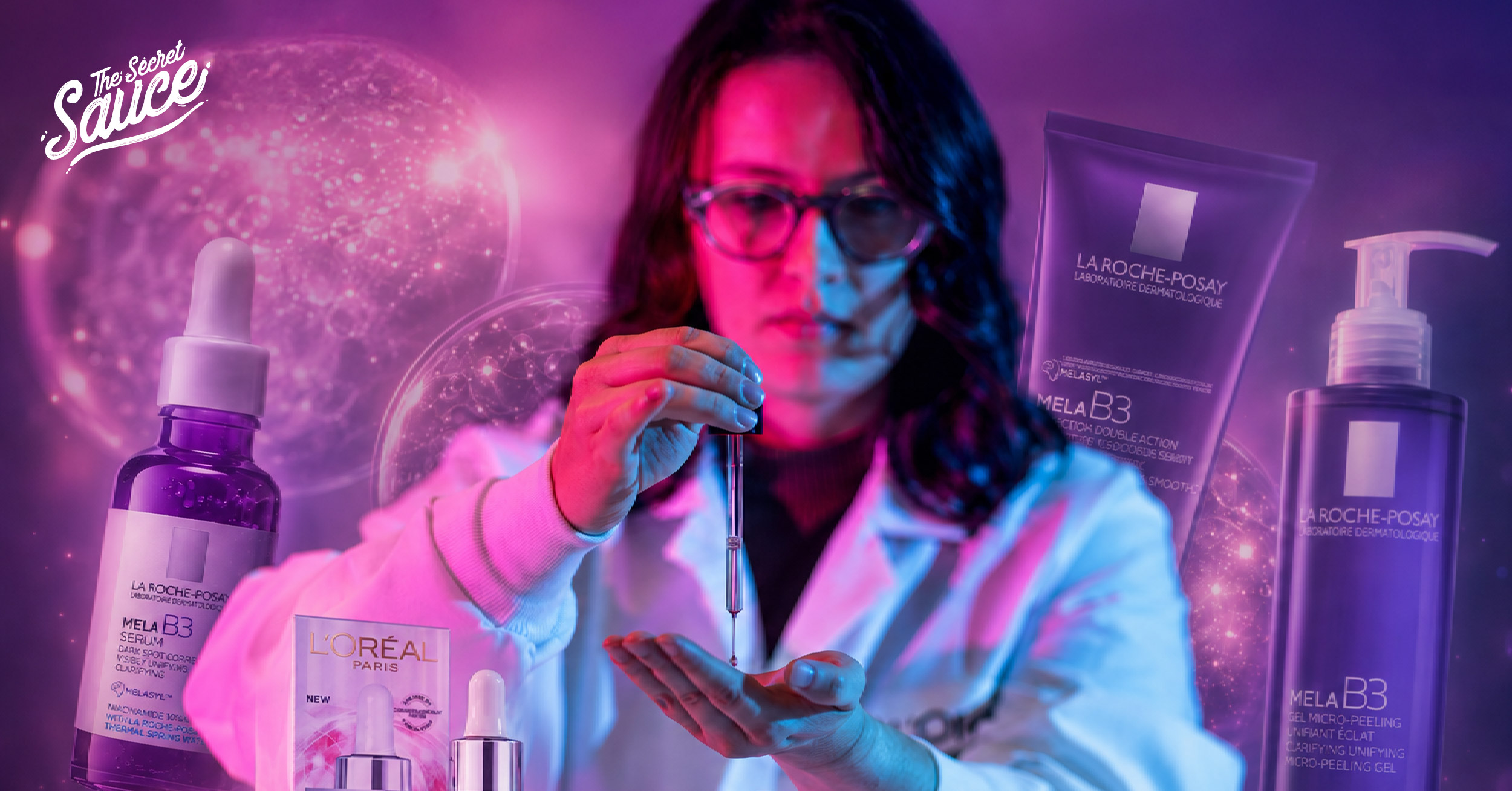 ภาพผลิตภัณฑ์ L’Oréal ที่มีส่วนผสม Melasyl สำหรับดูแลจุดด่างดำ