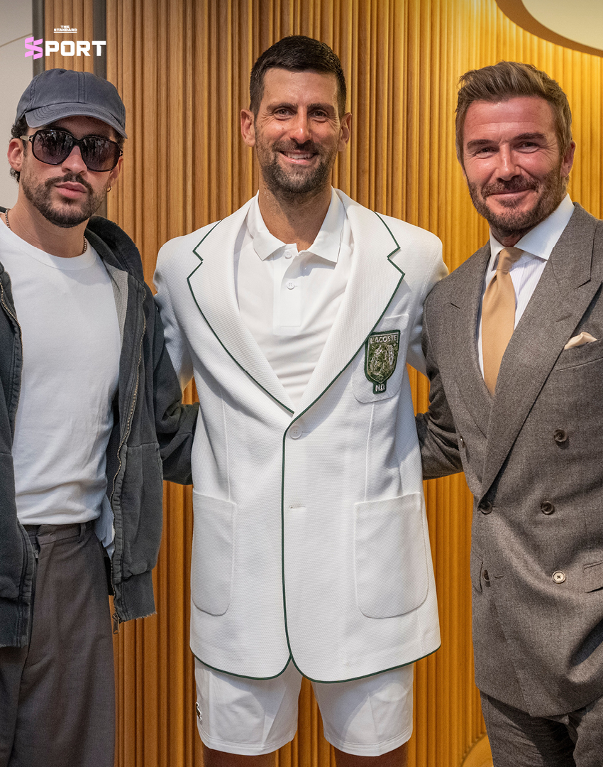 โนวัค ยอโควิช ในชุดแจ็กเกต Lacoste ดีไซน์พิเศษบนสนามวิมเบิลดัน 4