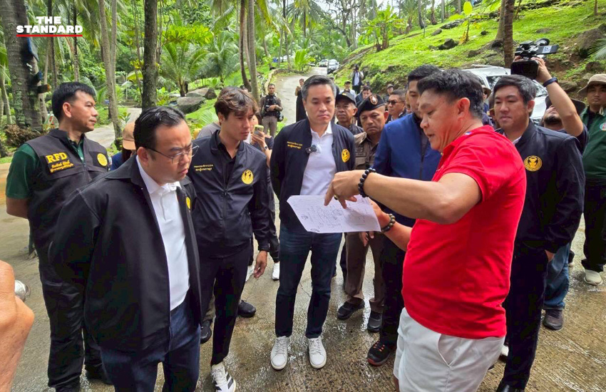 อาสพลธ์ สรรณ์ไตรภพ ประธาน กมธ.ป.ป.ช. พร้อมคณะ ลงพื้นที่ตรวจสอบการถือครองที่ดินมิชอบที่หาดนุ้ยและหาดฟรีด้อม จังหวัดภูเก็ต 3