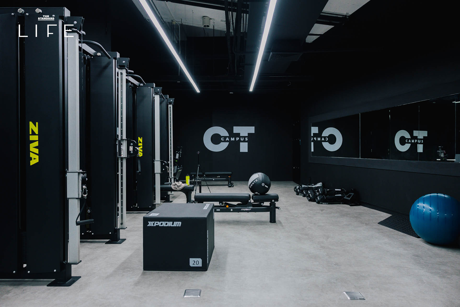 ภาพการฝึก Pacing ด้วยเครื่อง OT Engine ภายในยิม ONTRACK CAMPUS ที่มีดีไซน์ทันสมัย 4