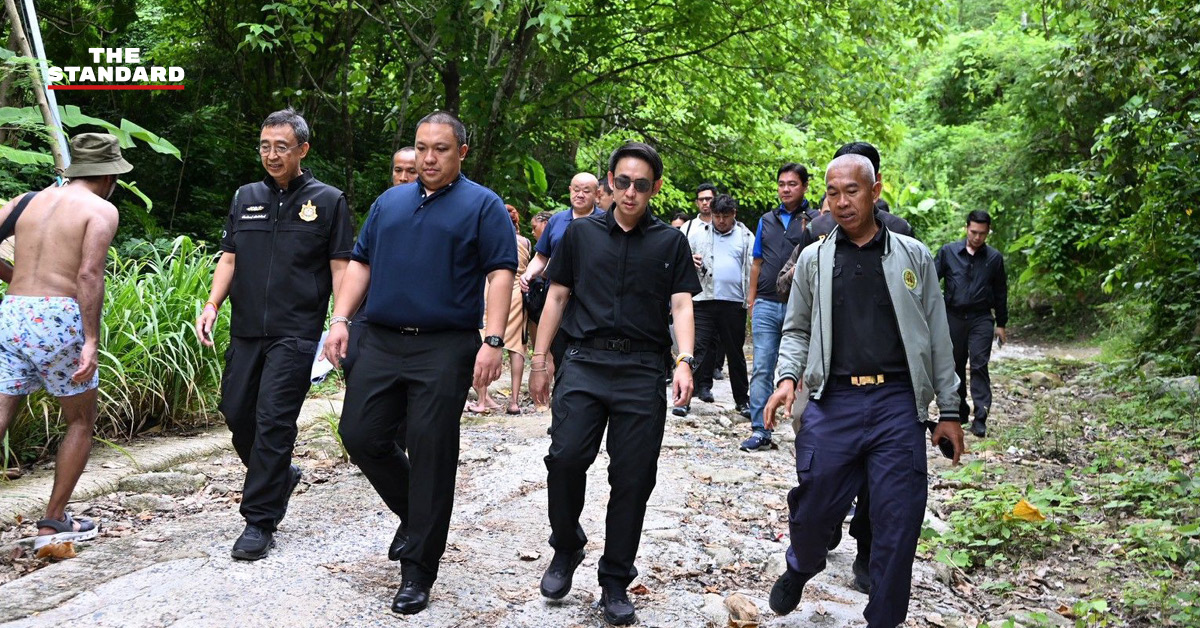 พลพีร์ สุวรรณฉวี และวรศิษฎ์ เลียงประสิทธิ์ รัฐมนตรีช่วยว่าการกระทรวงมหาดไทย พร้อมคณะ ลงพื้นที่หาดฟรีดอม ภูเก็ต