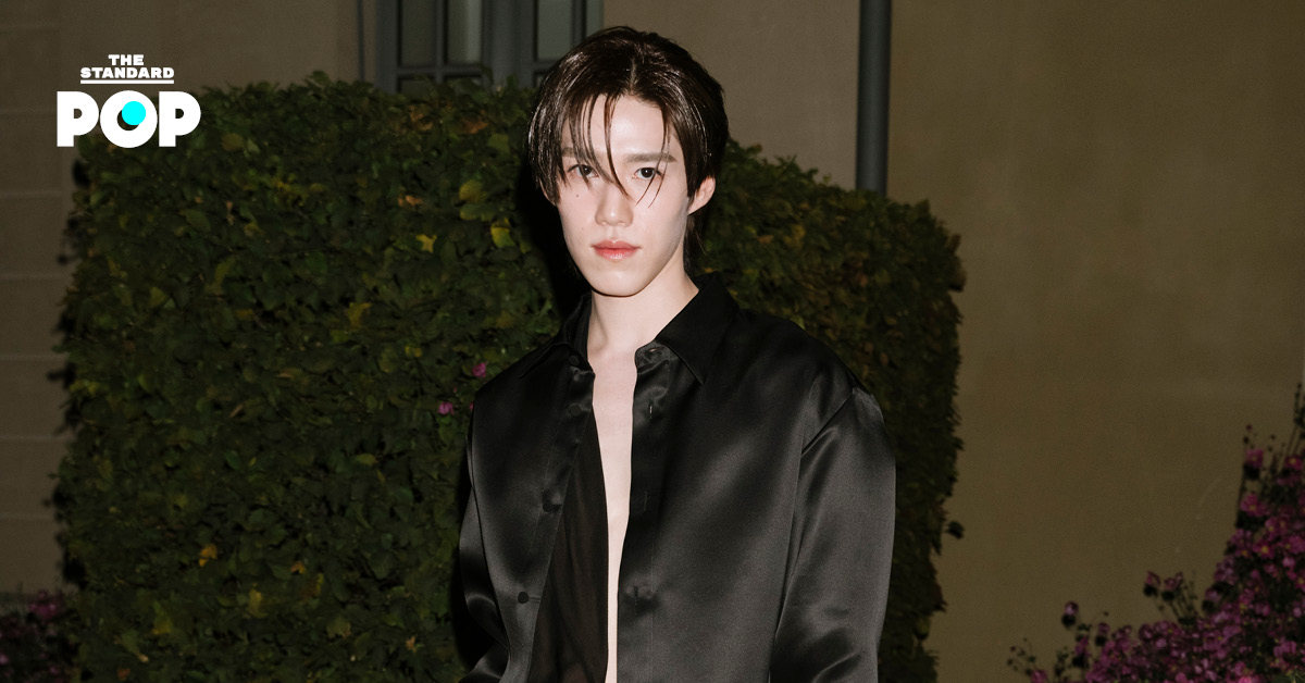 พีพี กฤษฏ์ ในชุดแฟชั่นร่วมงาน Balenciaga