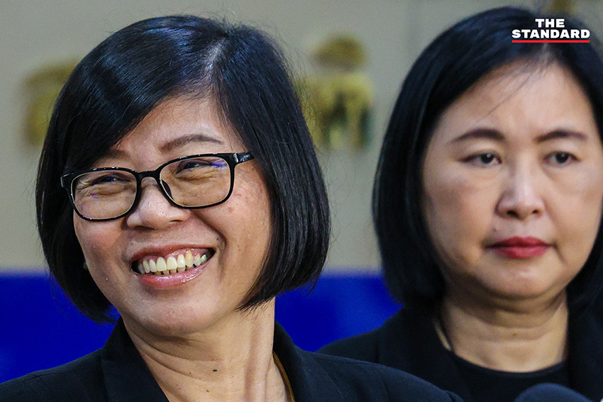 รักชนก ศรีนอก ประธานกรรมาธิการฯ แถลงข่าวร่วมกับเลขาธิการสำนักงานประกันสังคม 5