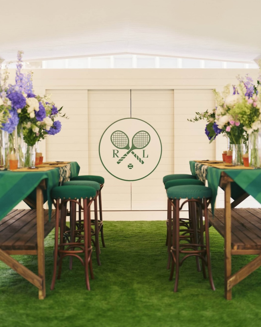 ภาพบรรยากาศป๊อปอัพสโตร์ Ralph Lauren ธีม Wimbledon ใจกลางกรุงลอนดอน 1