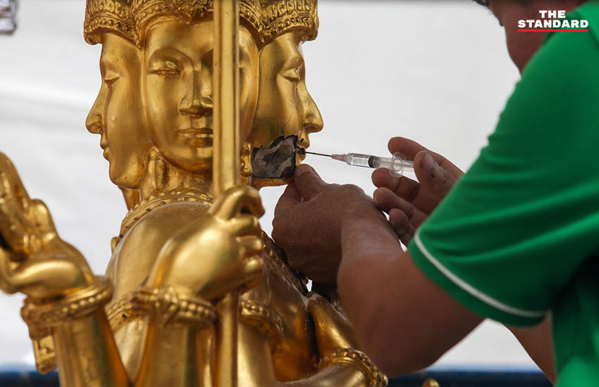 ภาพเหตุการณ์ระเบิดศาลพระพรหม สี่แยกราชประสงค์ ปี 2558 6