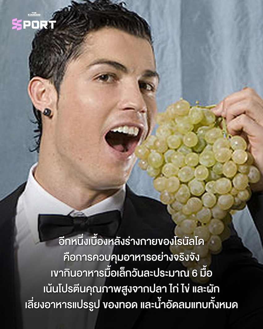 คริสเตียโน โรนัลโด นักฟุตบอลโปรตุเกส กำลังมองไปข้างหน้า 4