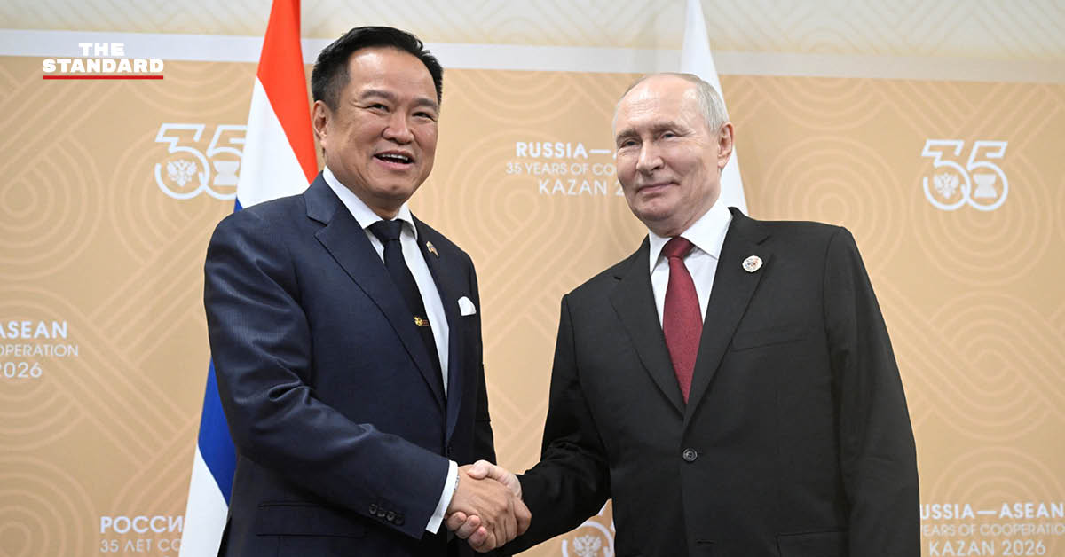 อนุทิน ชาญวีรกูล นายกรัฐมนตรีของไทย หารือกับประธานาธิบดีวลาดิเมียร์ ปูติน ของรัสเซีย