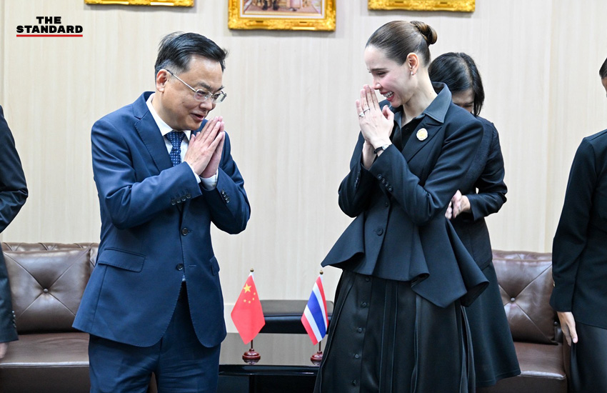 ซาบีดา รัฐมนตรีว่าการกระทรวงวัฒนธรรม ต้อนรับเอกอัครราชทูตจีนประจำประเทศไทย ในโอกาสเข้าเยี่ยมคารวะ 1
