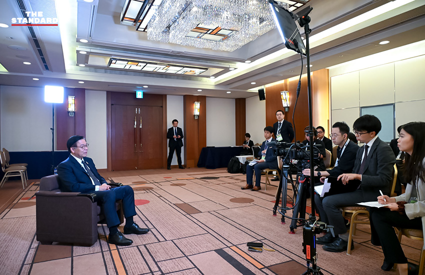 สีหศักดิ์ พวงเกตุแก้ว กล่าวปาฐกถาในงาน Nikkei Forum 9