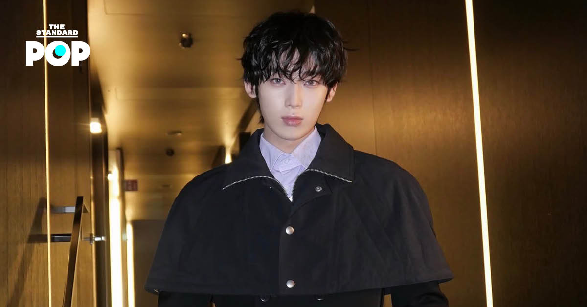 ภาพ ซอนอู สมาชิกวง ENHYPEN กำลังยิ้ม