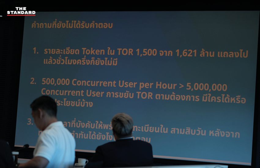 สมาชิกพรรคประชาชนแถลงข่าวพร้อมแสดงหลักฐานโครงการ TH-AI Passport ส่อทุจริต 5