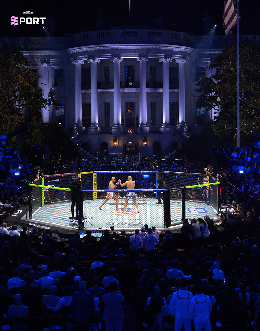 สังเวียน UFC กลางสนามหญ้าทำเนียบขาว 5