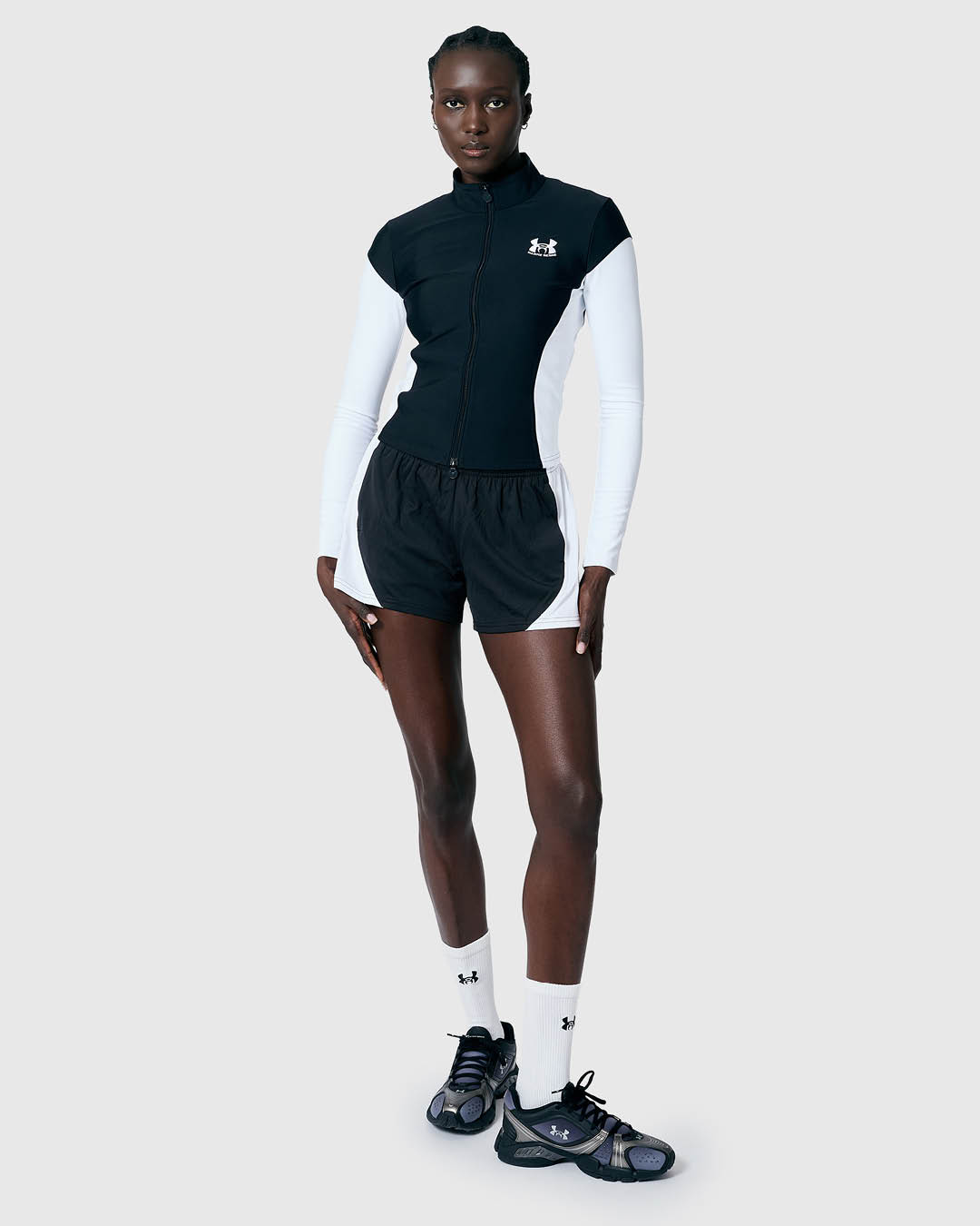 ภาพแคปซูลคอลเล็กชัน Under Armour x Marine Serre ที่ผสมผสานสปอร์ตแวร์และแฟชั่น 3