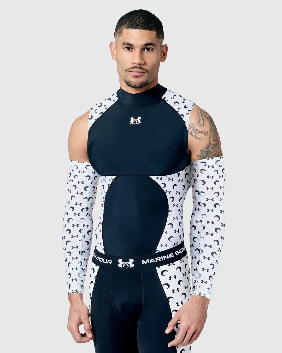 ภาพแคปซูลคอลเล็กชัน Under Armour x Marine Serre ที่ผสมผสานสปอร์ตแวร์และแฟชั่น 4