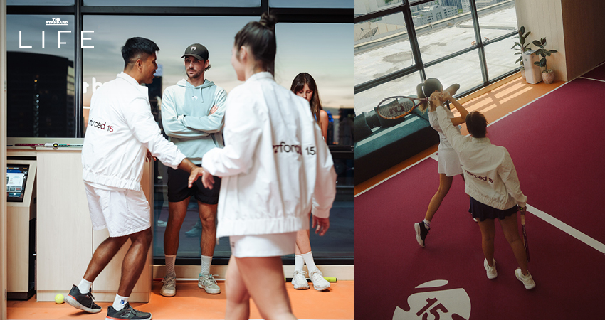 สนามเทนนิสในร่มบนตึกสูงของ UNFORCED 15 พร้อมวิวเมือง 9