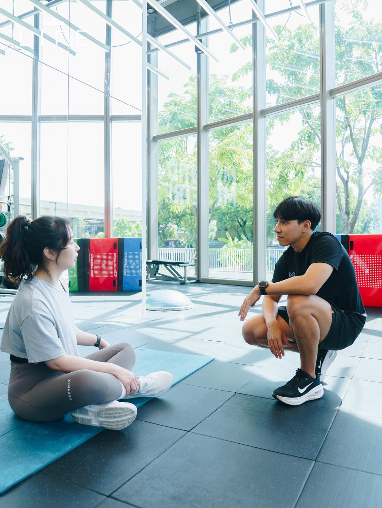 ภาพรวมภายใน Warrix Run Hub แสดงอุปกรณ์ Hybrid Training และเทคโนโลยี AI วิเคราะห์การวิ่ง 18