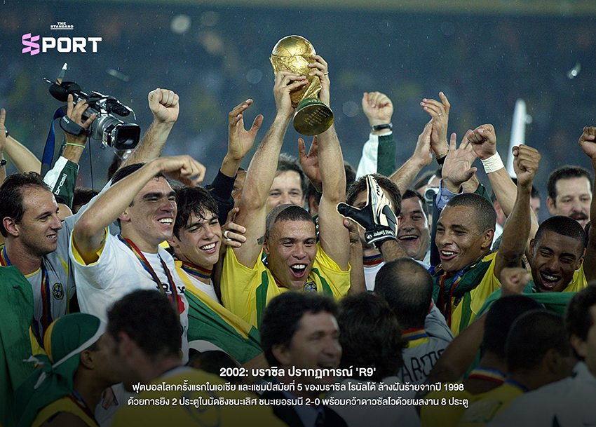 ภาพปกแสดงการฉลองแชมป์ฟุตบอลโลกของบราซิลในปี 1994 และอาร์เจนตินาในปี 2022 3