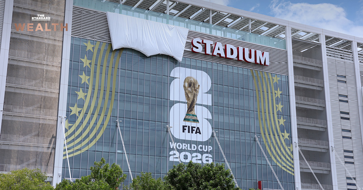 ภาพมุมกว้างของ Levi's Stadium สนามกีฬาที่ใช้จัดการแข่งขัน World Cup
