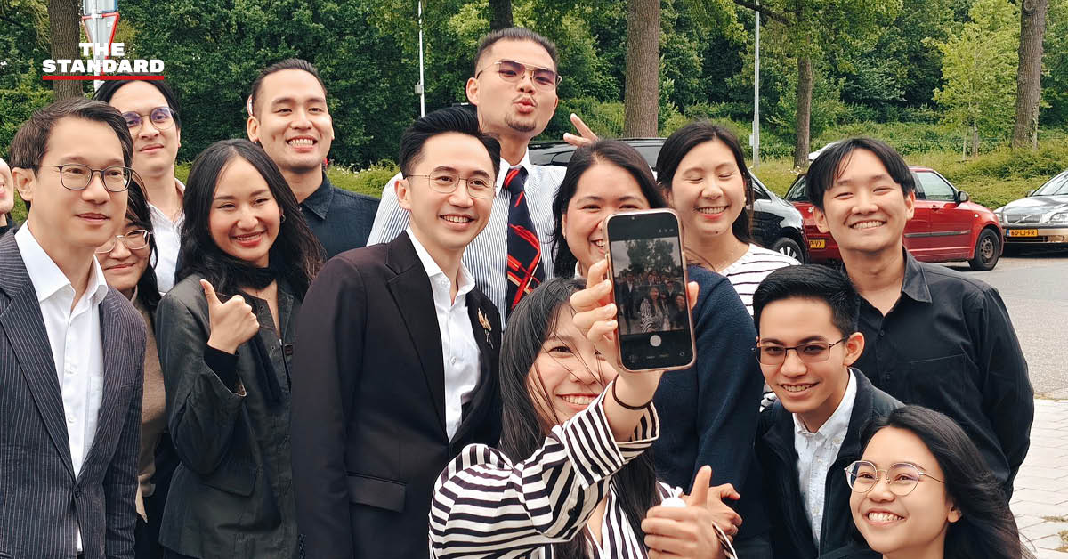 ศ.ดร.ยศชนัน วงศ์สวัสดิ์ รองนายกรัฐมนตรีและรัฐมนตรีว่าการกระทรวง อว. สนทนากับนักเรียนไทยในเนเธอร์แลนด์