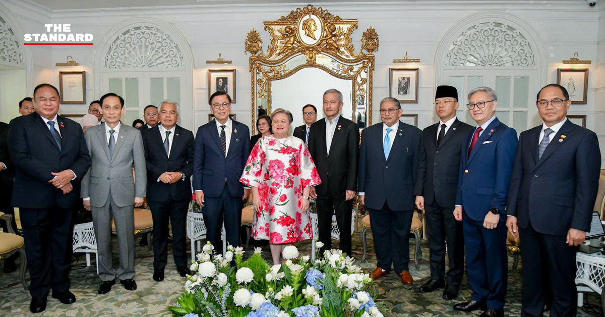 ภาพการประชุมหารือระหว่างผู้แทนอาเซียนและเมียนมา