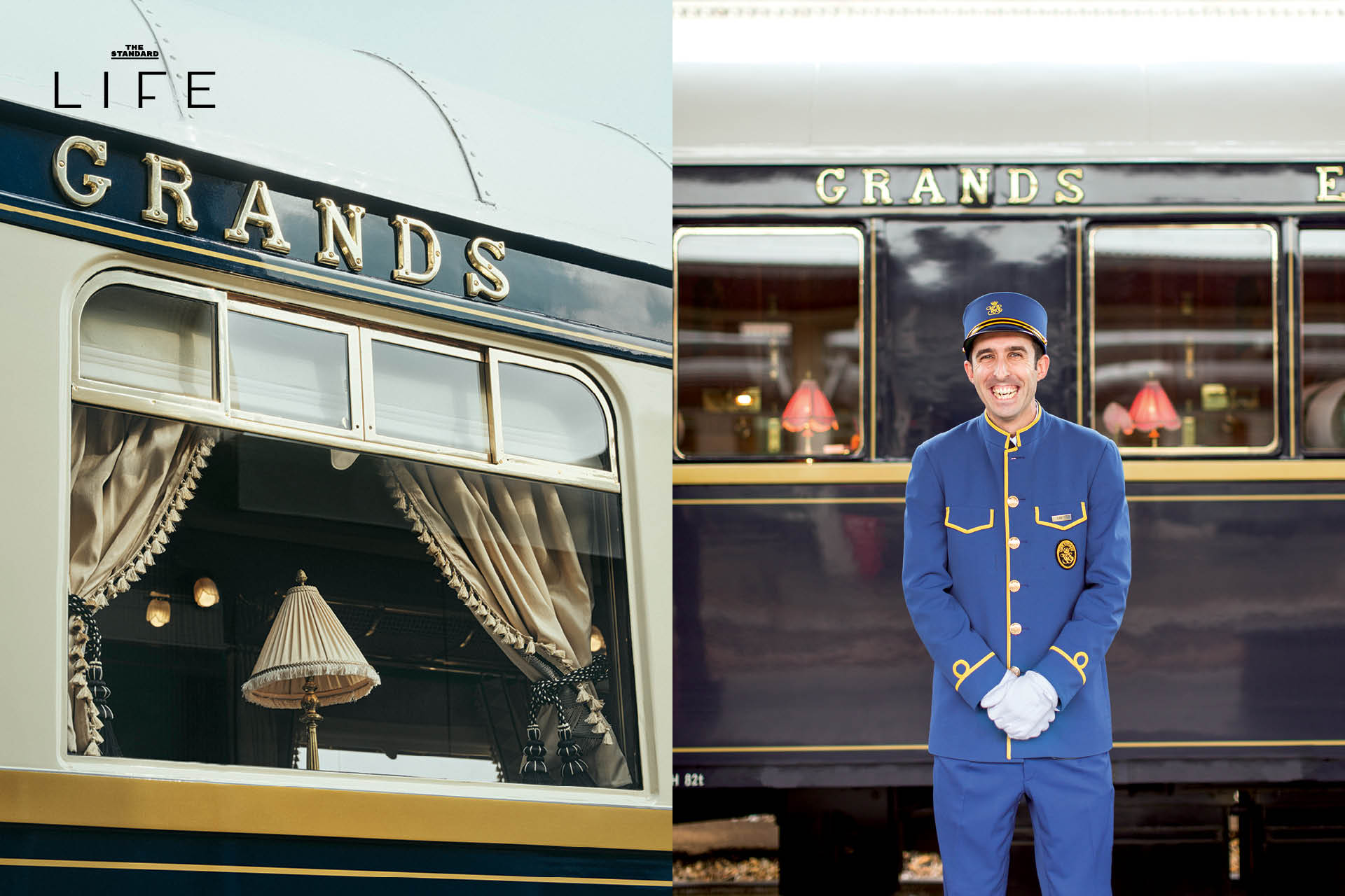 ภาพรถไฟหรูของ Belmond ที่วิ่งผ่านทิวทัศน์ธรรมชาติ 2