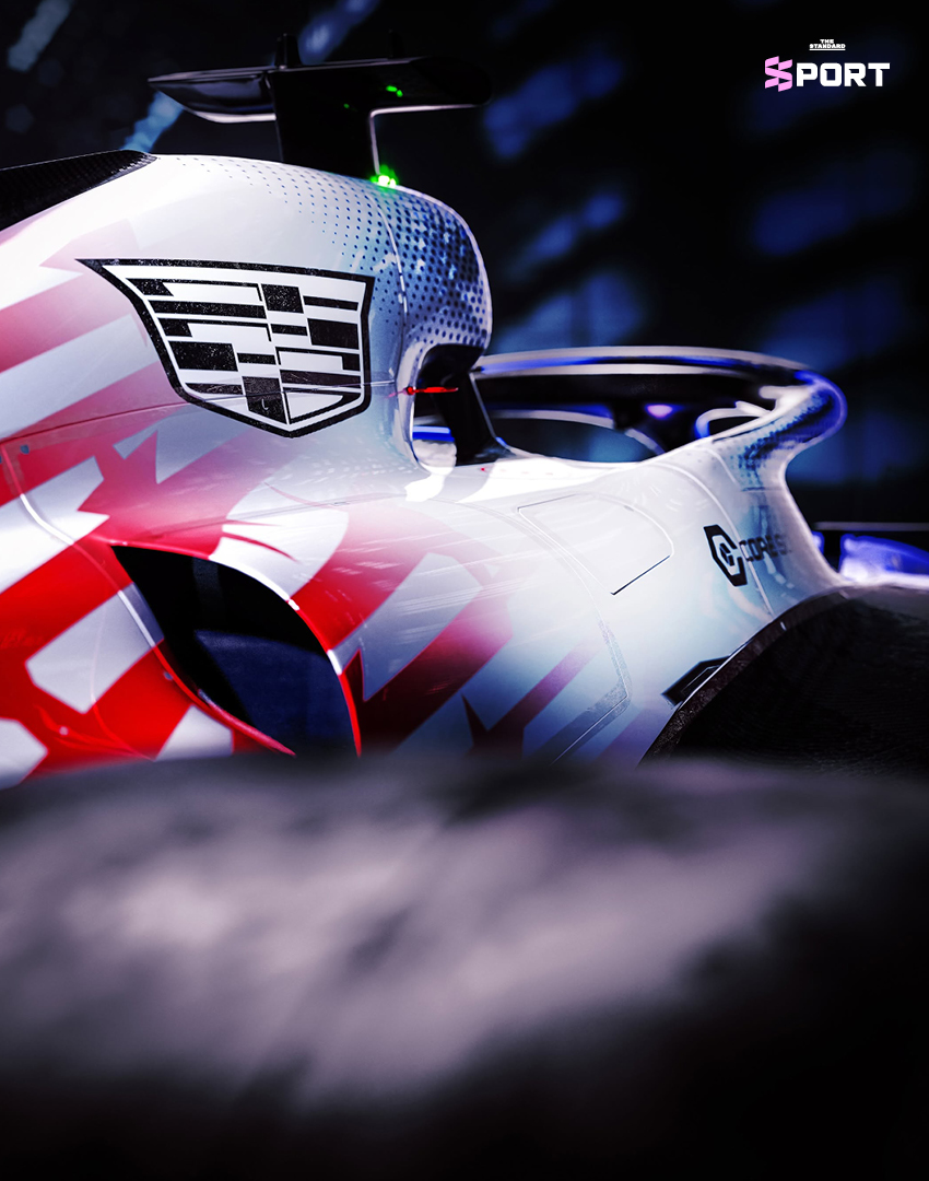 รถแข่ง Cadillac Formula 1 ลวดลายพิเศษสีแดง-ขาว-น้ำเงิน ฉลองครบรอบ 250 ปีสหรัฐอเมริกา 4