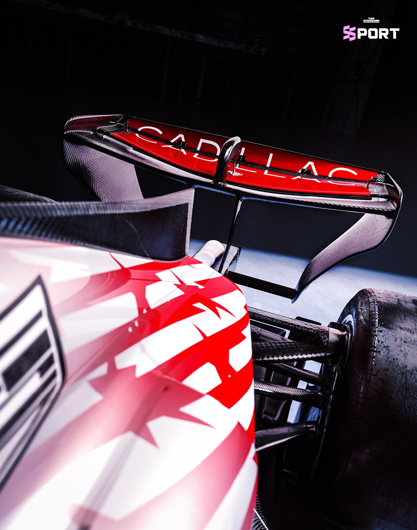 รถแข่ง Cadillac Formula 1 ลวดลายพิเศษสีแดง-ขาว-น้ำเงิน ฉลองครบรอบ 250 ปีสหรัฐอเมริกา 5