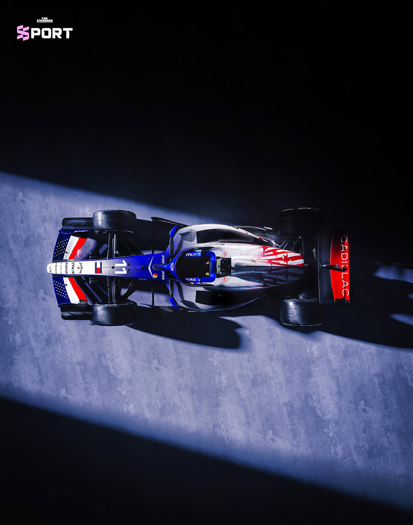 รถแข่ง Cadillac Formula 1 ลวดลายพิเศษสีแดง-ขาว-น้ำเงิน ฉลองครบรอบ 250 ปีสหรัฐอเมริกา 7