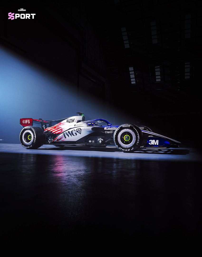 รถแข่ง Cadillac Formula 1 ลวดลายพิเศษสีแดง-ขาว-น้ำเงิน ฉลองครบรอบ 250 ปีสหรัฐอเมริกา 8