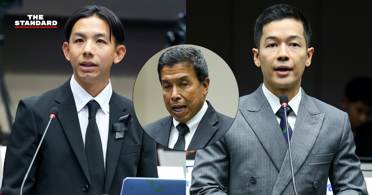 ชัชชาติ สิทธิพันธุ์ ผู้ว่าฯ กทม. กำลังชี้แจงในที่ประชุมสภากรุงเทพมหานคร