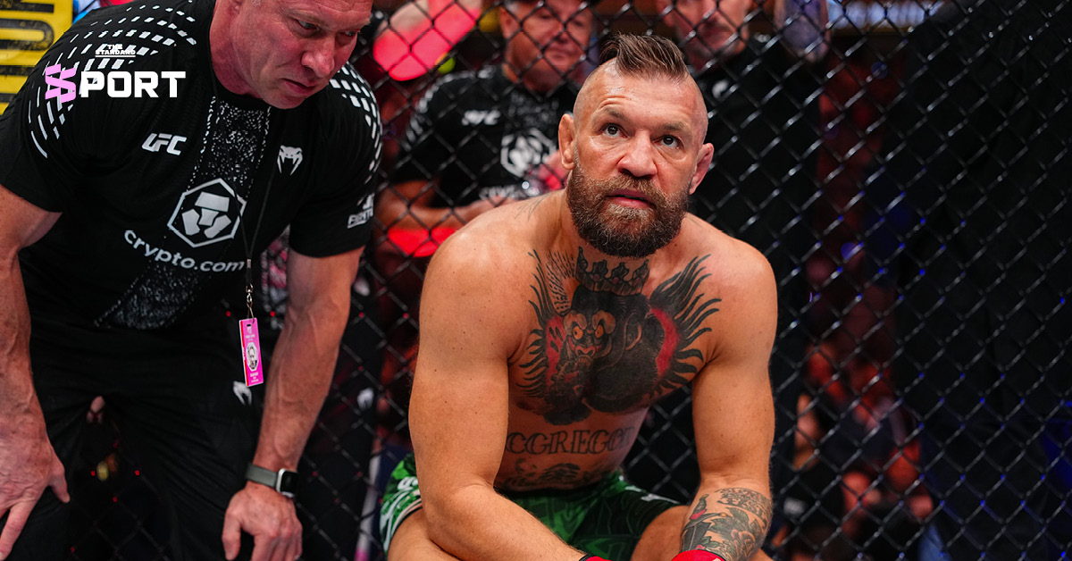 คอเนอร์ แม็คเกรเกอร์ ในสังเวียน UFC หลังพ่ายแพ้เนื่องจากอาการบาดเจ็บที่หัวเข่า