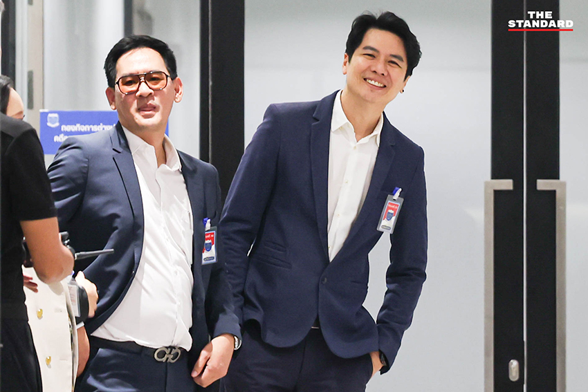 ภาวุธ พงษ์วิทยภานุ สส.พรรคประชาชน เดินทางเข้าพบพนักงานสอบสวน DSI เพื่อให้ปากคำในคดี Forex 4