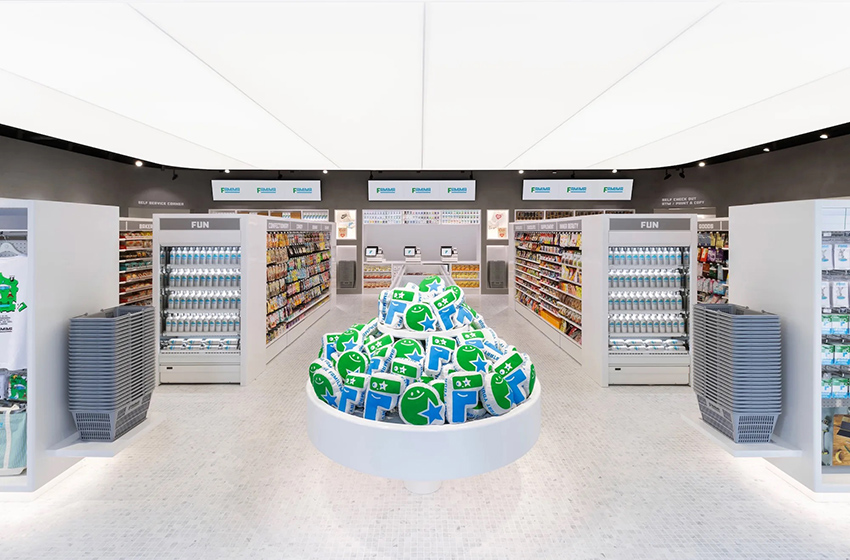 ภาพหน้าร้าน FAMIMA BY NIGO แฟล็กชิปสโตร์แห่งแรกของ FamilyMart ที่โตเกียว ซึ่งออกแบบร่วมกับ NIGO 6