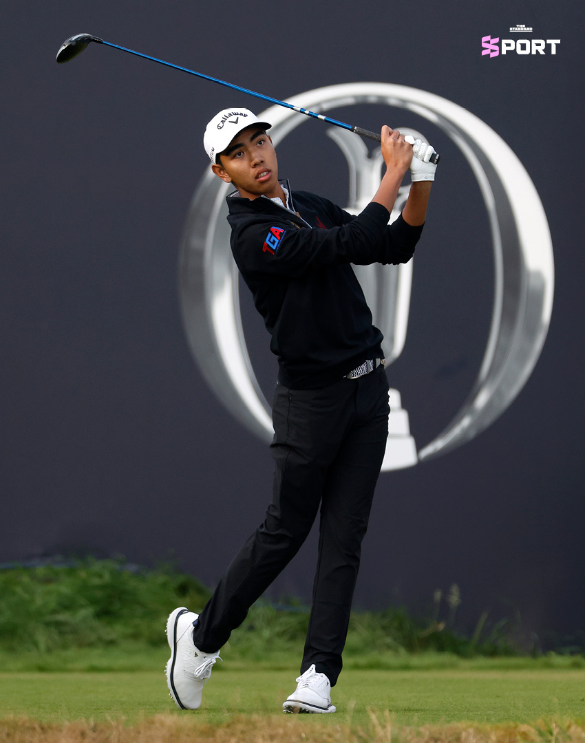 ฟีฟ่า-พงศภัค เหล่าภักดี นักกอล์ฟไทยขณะแข่งขันกอล์ฟ The Open Championship 1